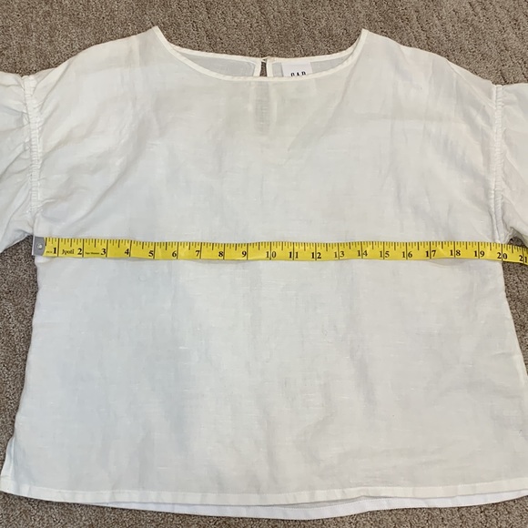 Excellent used condition. White linen/cotton blend women’s top from GAP.Sz small - Picture 11 of 11